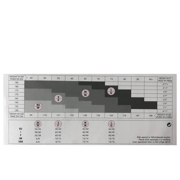 Wolford ~ Tessy Stay-Up Tights ~ Size Medium ~ Black ~ Brand New! - Picture 5 of 6